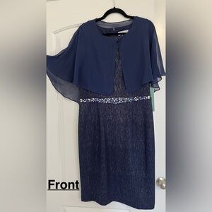 Beautiful slightly shimmery navy blue dress